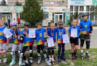 Obrovský úspěch na in line bruslích: Naši závodníci přivezli 6 medailí!
